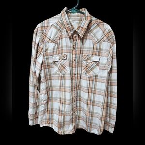 Mens Aeropostale Plaid Button-Up Shirt Size‎ Large